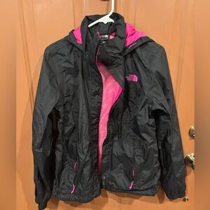 The North Face Black and Pink Jacket size M